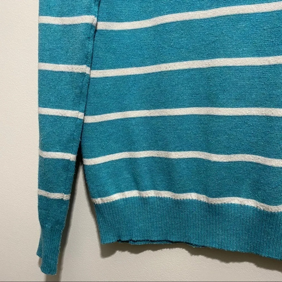 Women’s Crew Neck Striped Soft Cozy Sweater size M - Picture 4 of 7